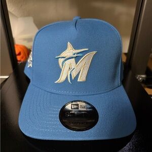Brand New MLB Miami Marlins Adjustable Snapback Hat New Era A-Frame